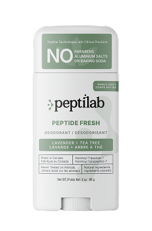 PEPTIDE FRESH Lavender + Tea Tree Peptide Deodorant | PeptiLab Canada